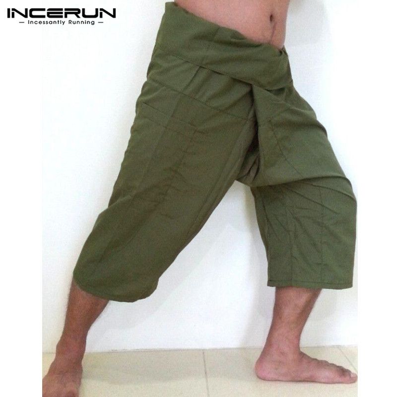 Acquistare Pantaloni Da Uomo Ad Larga Gamba 2018 Tasche Maschili Da Uomo  Solido Uomo Casual Donna Pantaloni Lunghi Lunghi Pazziere Pantaloni  Pescatori Tailandesi Più Dimensioni S 5xl Economico | Consegna Veloce E
