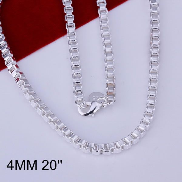 GIFT BAG FREE! 2018 XMAS Solid Sterling Silver Jewelry Pendant Necklace Chain