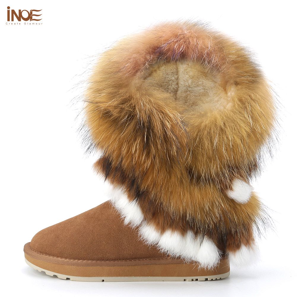 St. Moritz - Slipper Con Pelo Di Volpe Grigio \u0026 Rosa · Elisabetta Panerai