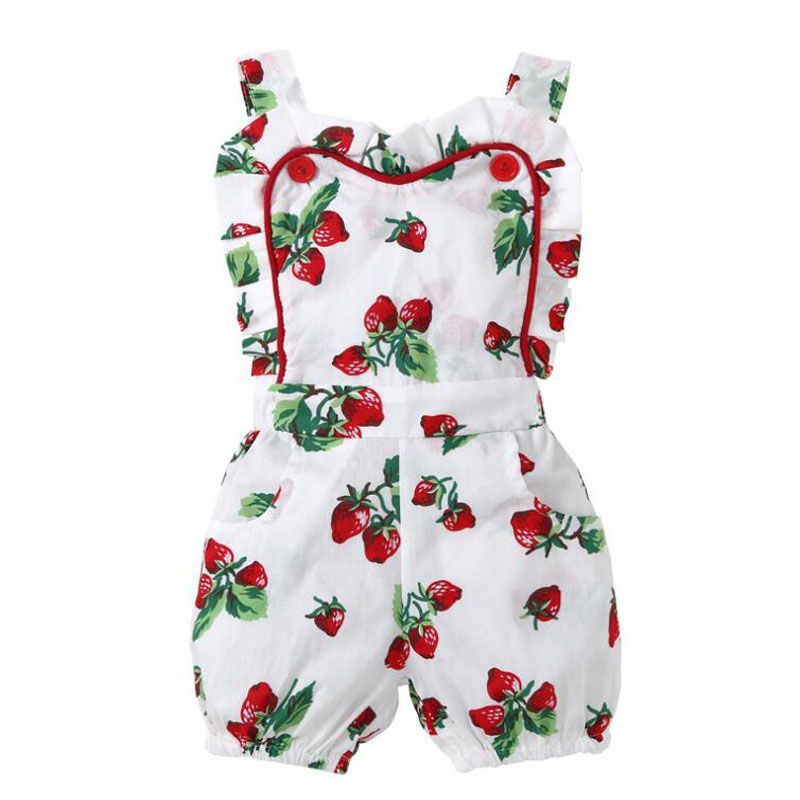 strawberry romper womens