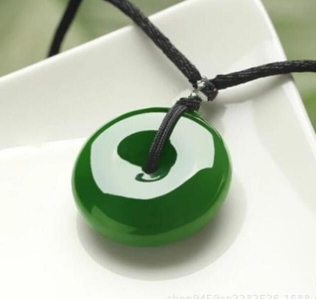 Natural Jade China Hand Engraving Green White Pendant - White Jade Pendant Necklace Natural Jade China Hand Engraving Green White Pendant - White Jade Pendant Necklace