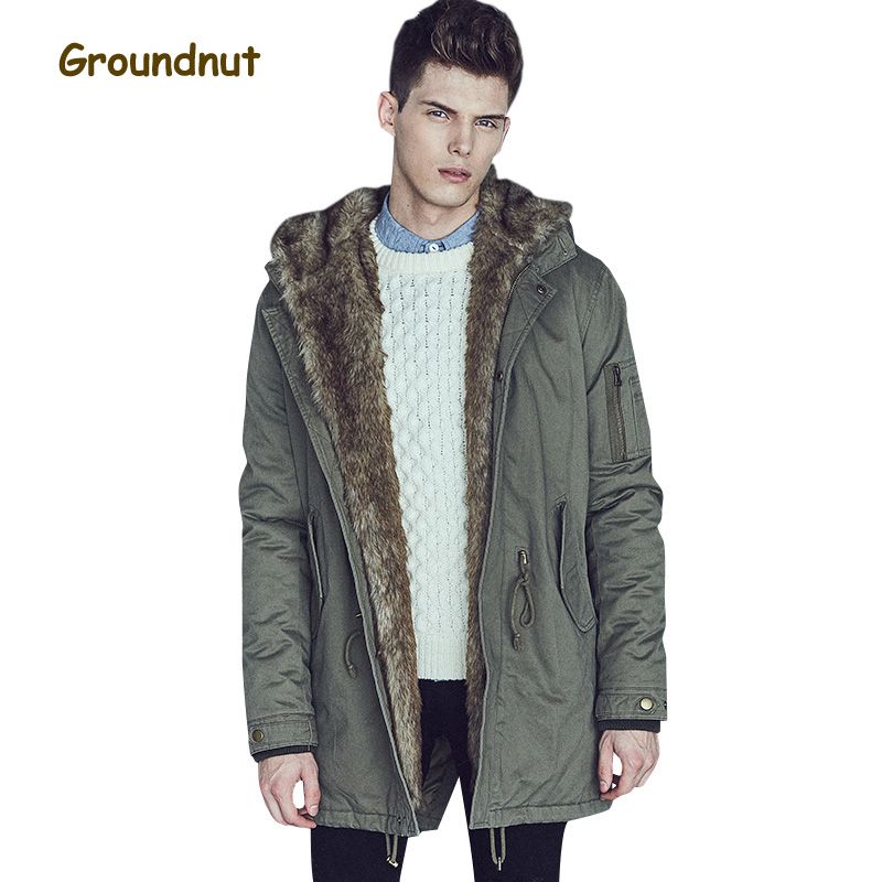 fleece lined parka mens