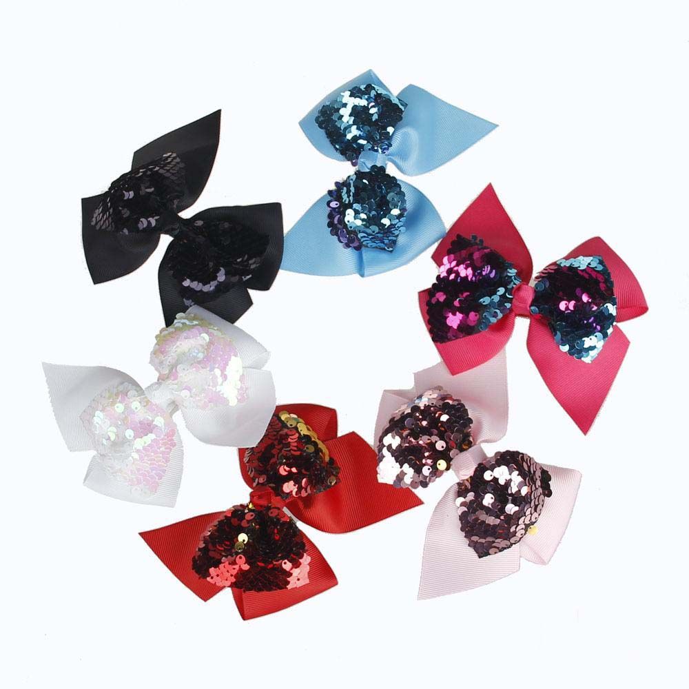 Toddler Sequins Bow Barrettes Newborn Kids Girls Princess Shinny Headbands  Childrens Babies Hair Accesories Hair Accessories Headbands Hair