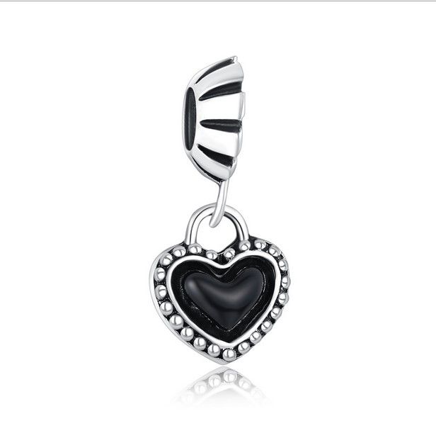 pandora charm cuore nero pandora charm cuore nero