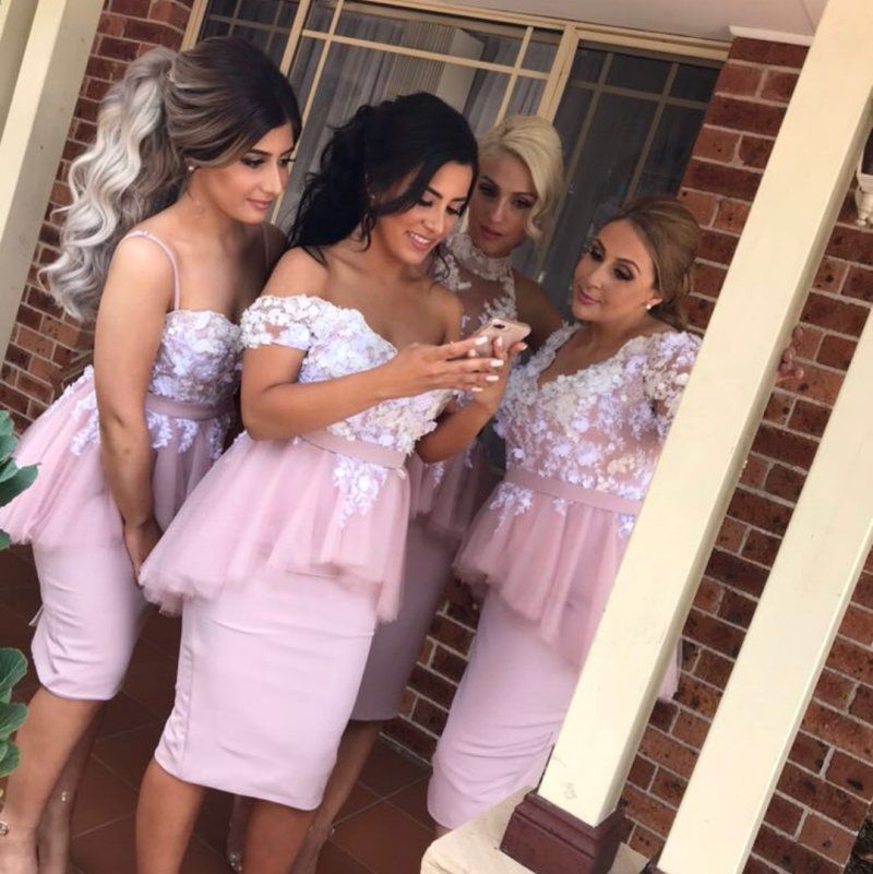 peplum bridesmaid dresses