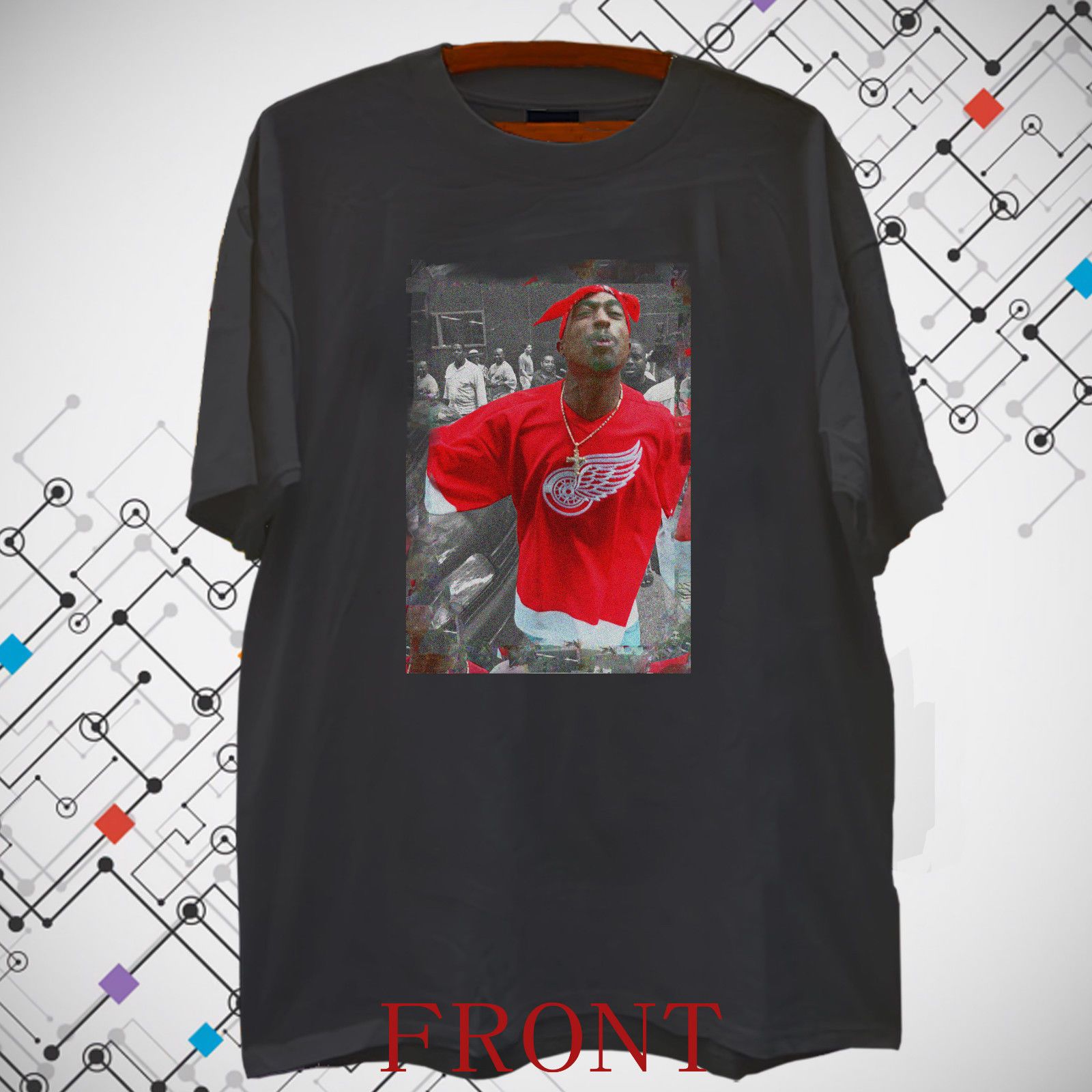 tupac red shirt