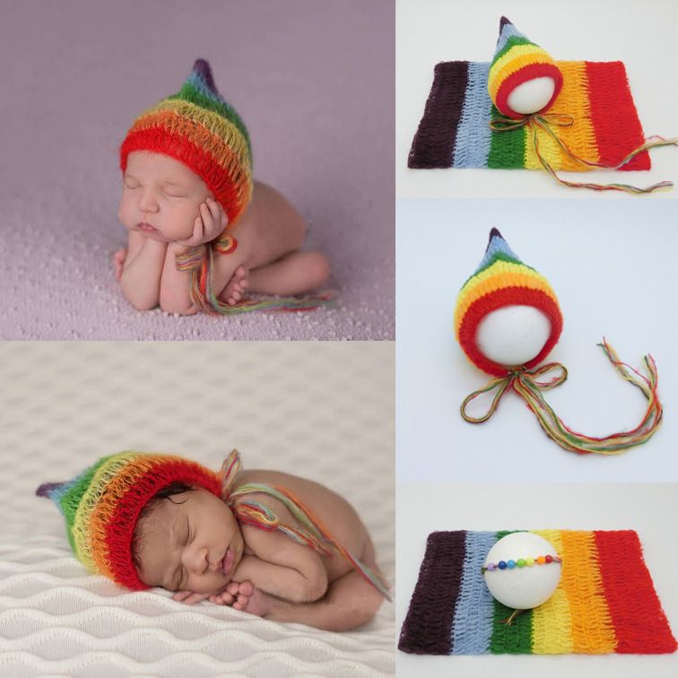 rainbow newborn wrap