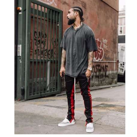 Vintage Black Oversized T Shirt Men Hip 