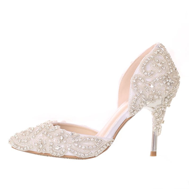 crystal bridal shoes