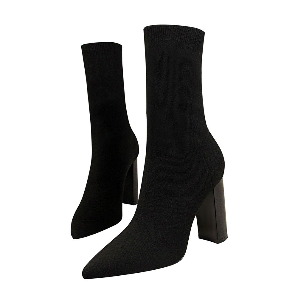 black chunky festival boots