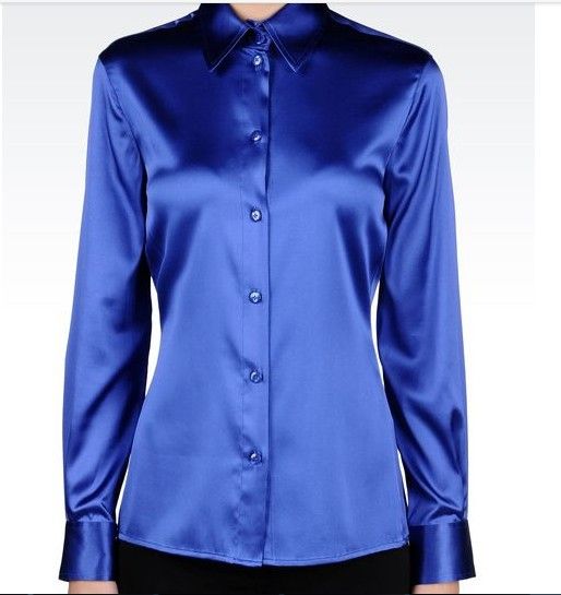 yellow silk blouse ladies