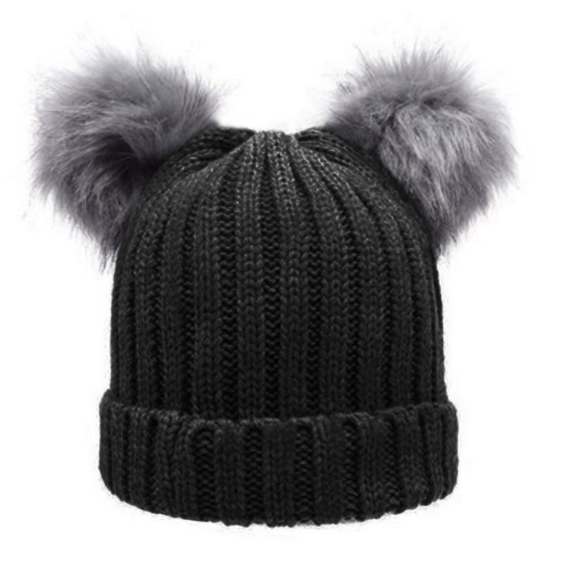 womens wool pom pom hat