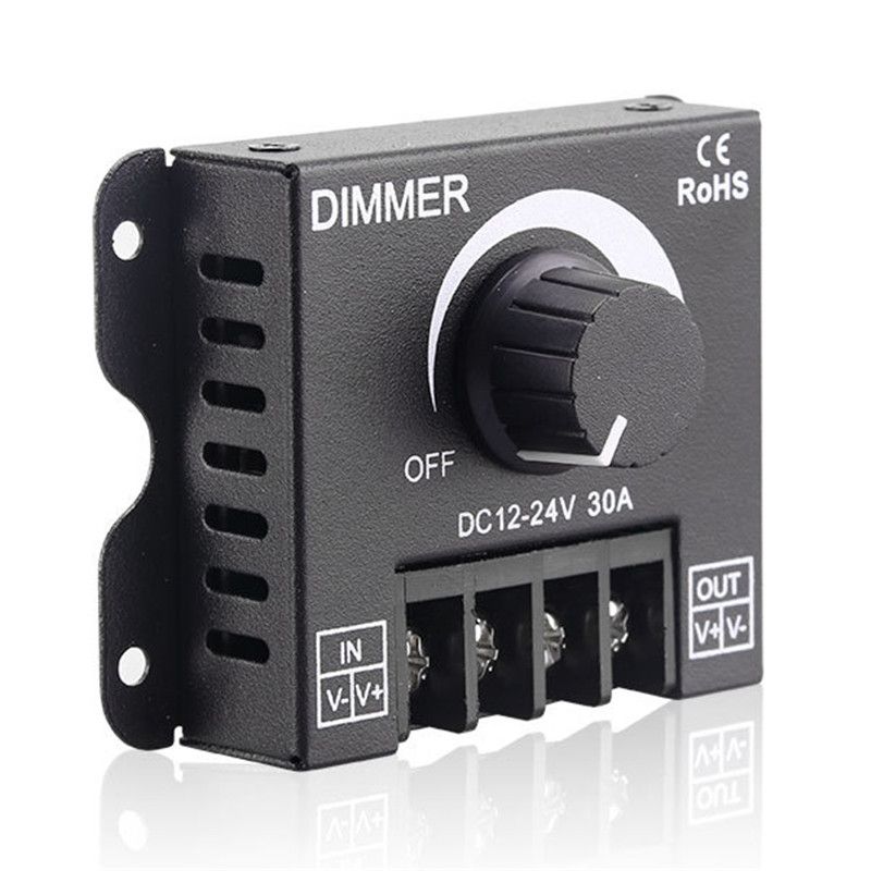 1x dc12v/24v 30a led switch dimmer controller for led strip single bla SI