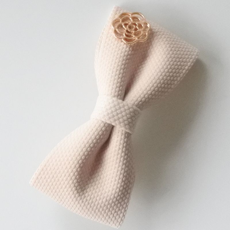 2019 Fabric Hair Bows With Metal Rose Flower Hair Clips For Girls