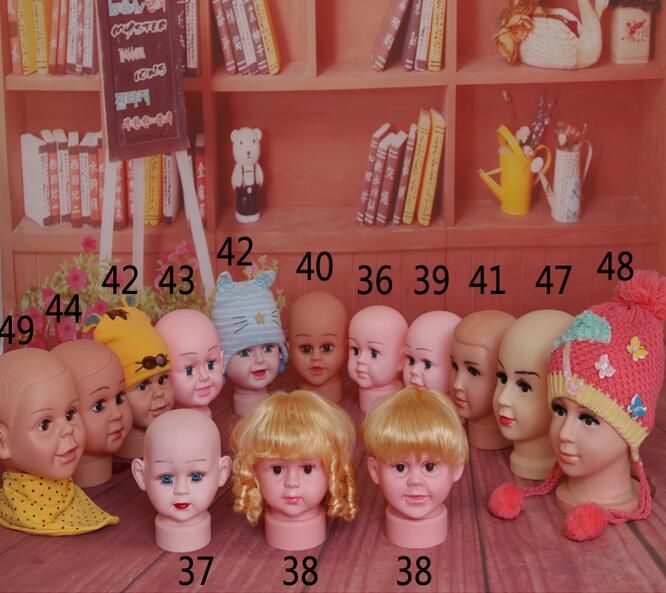 Children mannequin baby dolls shop window dolls head cap glasses 006 