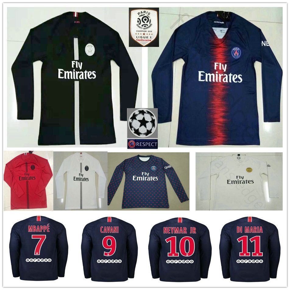 paris saint germain long sleeve jersey