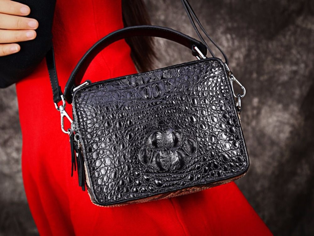 crocodile sling bag