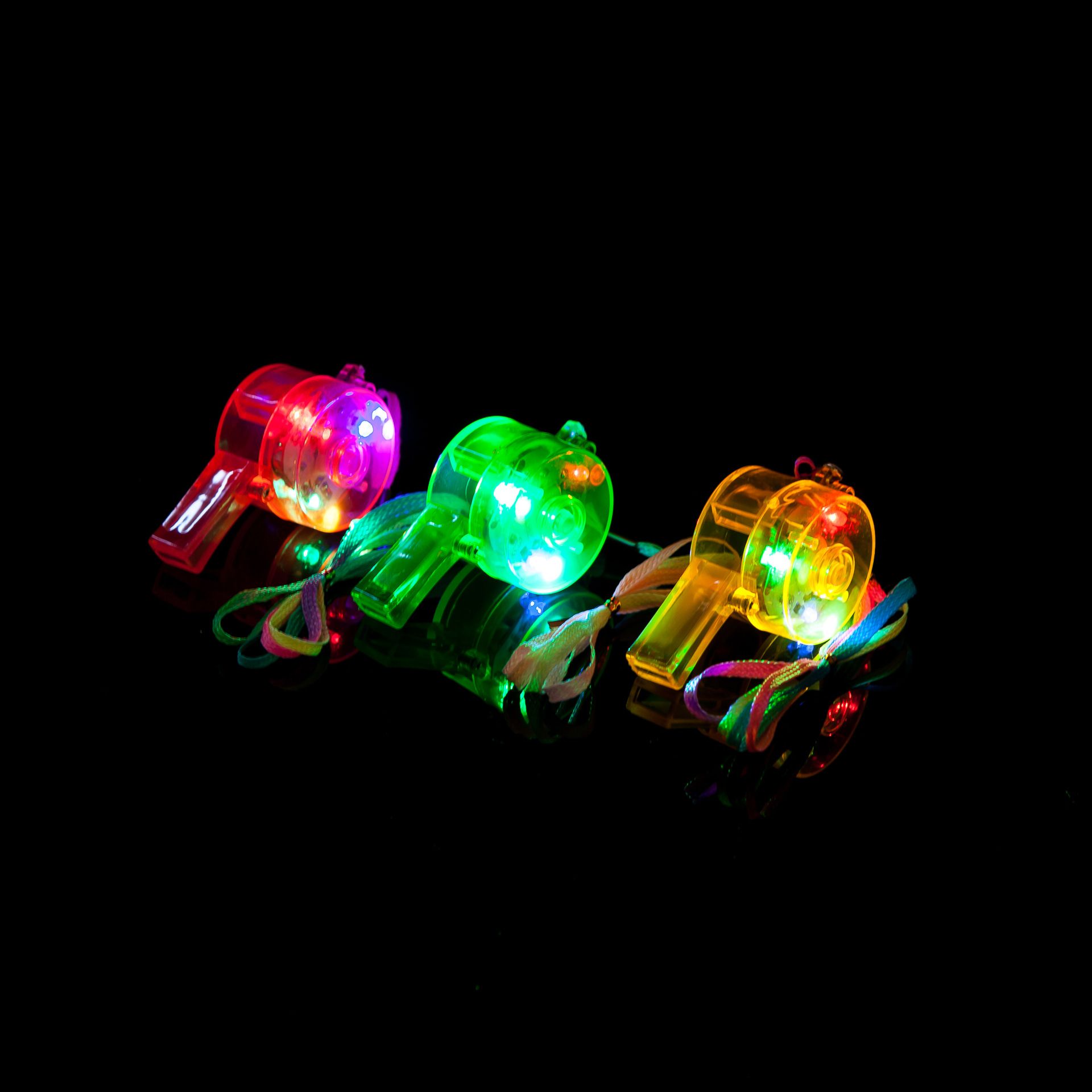 Multi Color Flashing Party Colorful Child Toy Luminous Glow Whistle LED ...