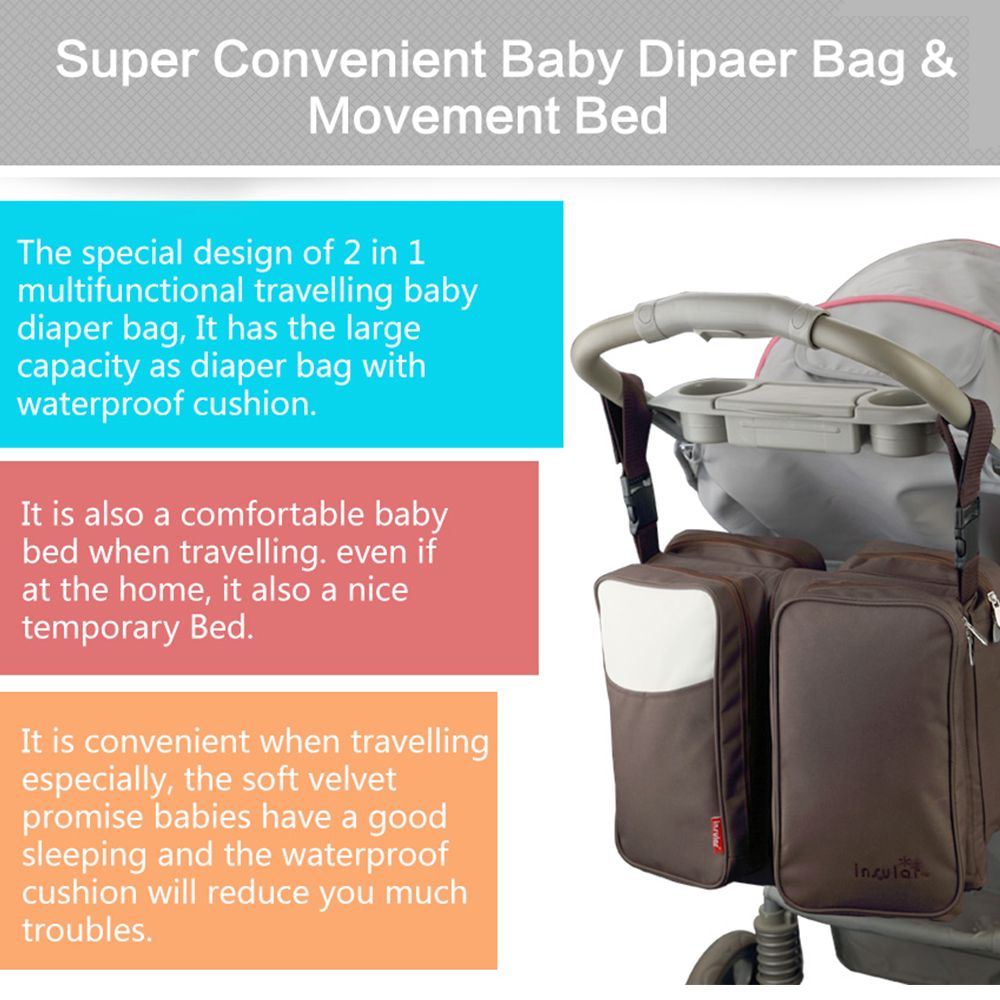 insular 2 in 1 diaper bag