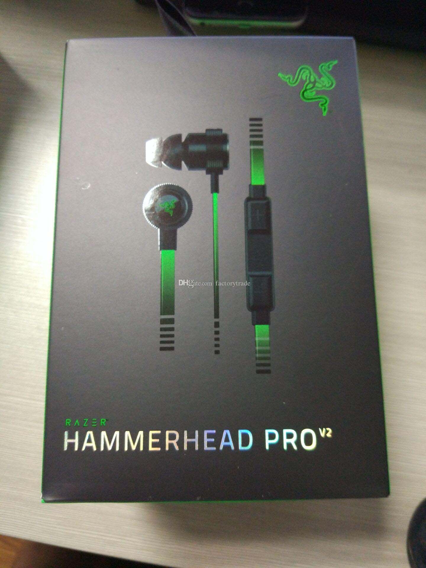 Razer Hammerhead Pro V2 Headphone In Ear Earphone With Microphone With Retail Box In Ear Gaming Headsets Noise Isolation Stereo Bass 3 5mm From Zhangtracy714 14 78 Dhgate Com