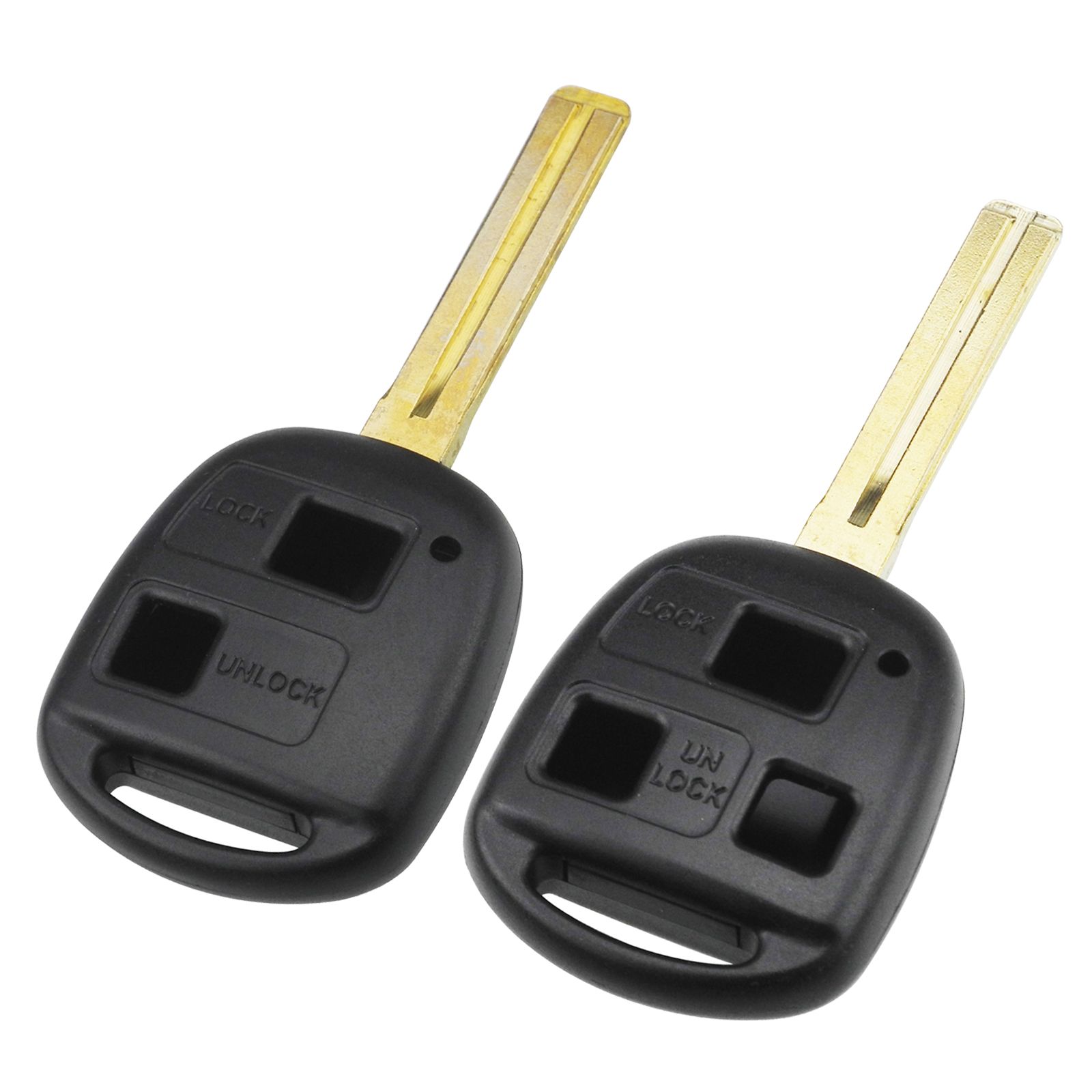 New Uncut Key Case Shell for Toyota Prado Rav4 Avalon Camry Corolla Echo Remote No Chips Inside 2 Buttons On Side New Uncut Key Case Shell for Toyota Prado Rav4 Avalon Camry Corolla Echo Remote No Chips Inside 2 Buttons On Side