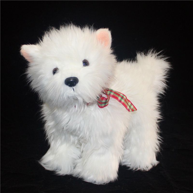 white dog stuffed animal