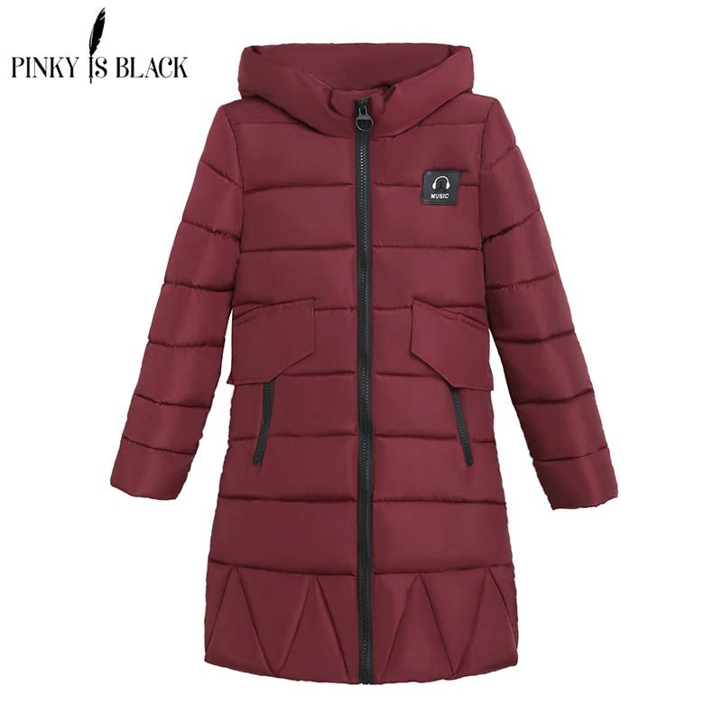 Pinky Is Black Nuevo otoño abrigo de invierno Chaqueta larga de mujer Parkas de mujer Chaqueta sólida Chaquetas y abrigos de invierno de las mujeres delgadas