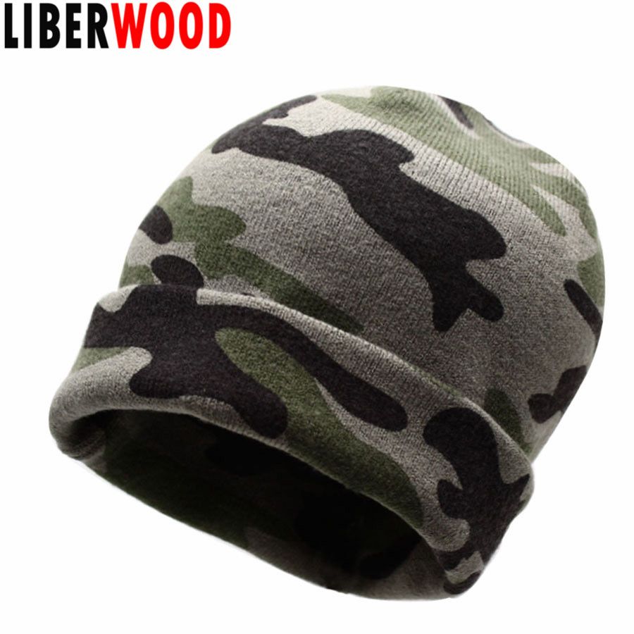 camo knit hat