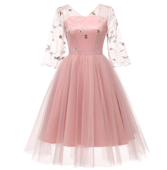 vestidos para fiestas con mangas