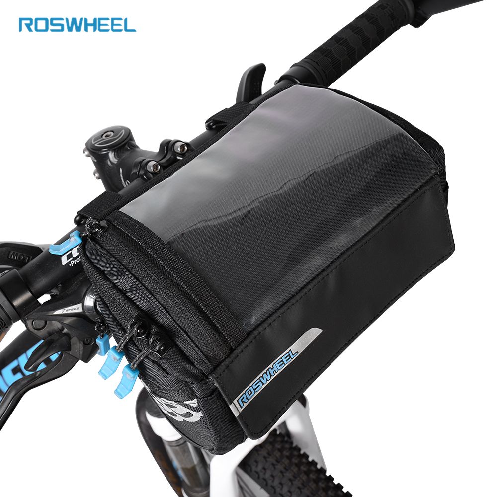 Waterproof Bicycle Handlebar Basket Bag Bike Reflective Front Pannier Tube Hot