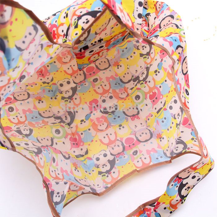 Little Twin Stars Handbag Foldable Shopping Tote Eco Bag ~ Pink