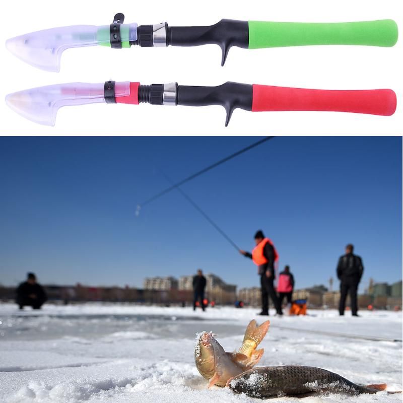2020 1.2m Mini Ultralight Portable Telescopic Ice Fishing Rods Powerful