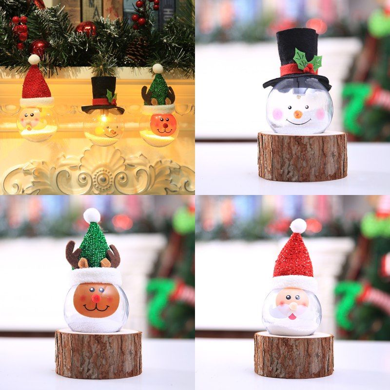 Christmas ornament Lamp foam particles Christmas balls Lights cartoon creation Santa Claus snowman Christmas tree decoration Christmas ornament Lamp foam particles Christmas balls Lights cartoon creation Santa Claus snowman Christmas tree decoration