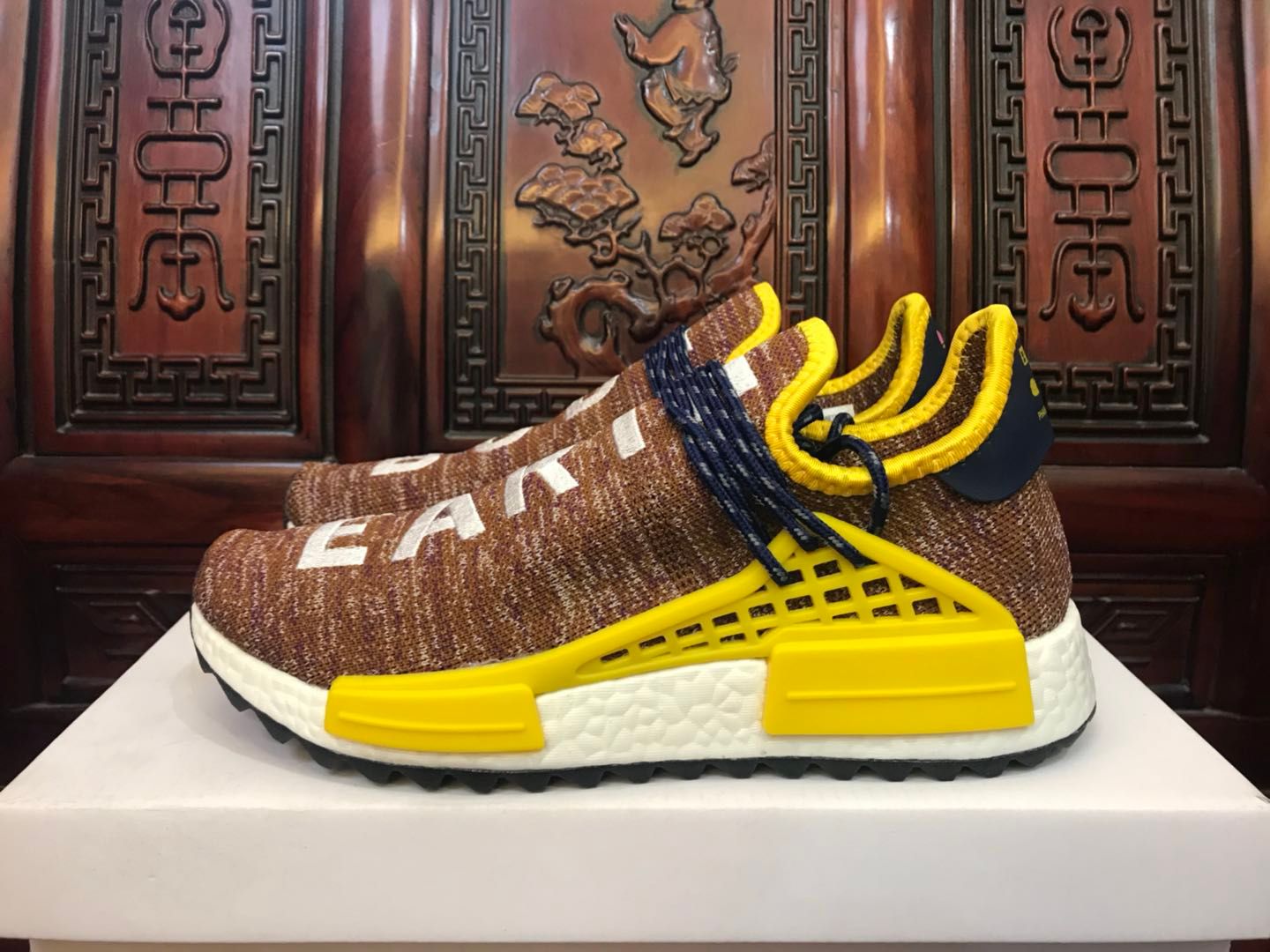 human race shoes mens brown