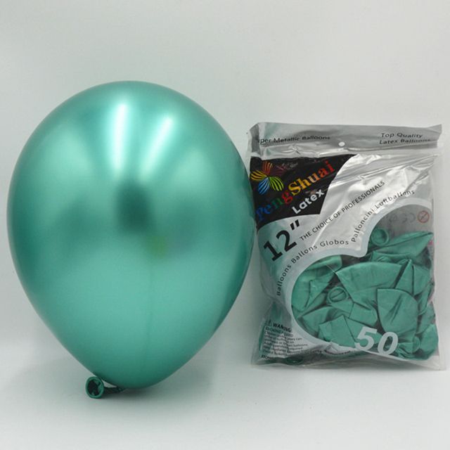 White /& Pale Blue Balloons 16 inch 12 x Gold Super Thick Professional Grade