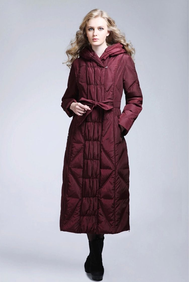Womens Ladies Hooded Jackets Winter Warm Slim Slim Maxi Long Outwears Coats New