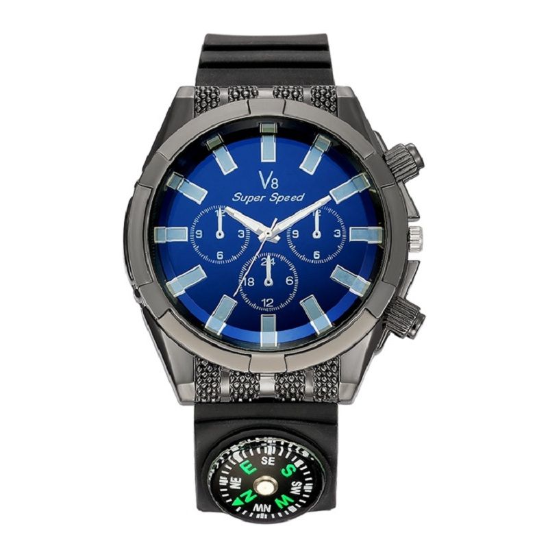 men's watch with compass