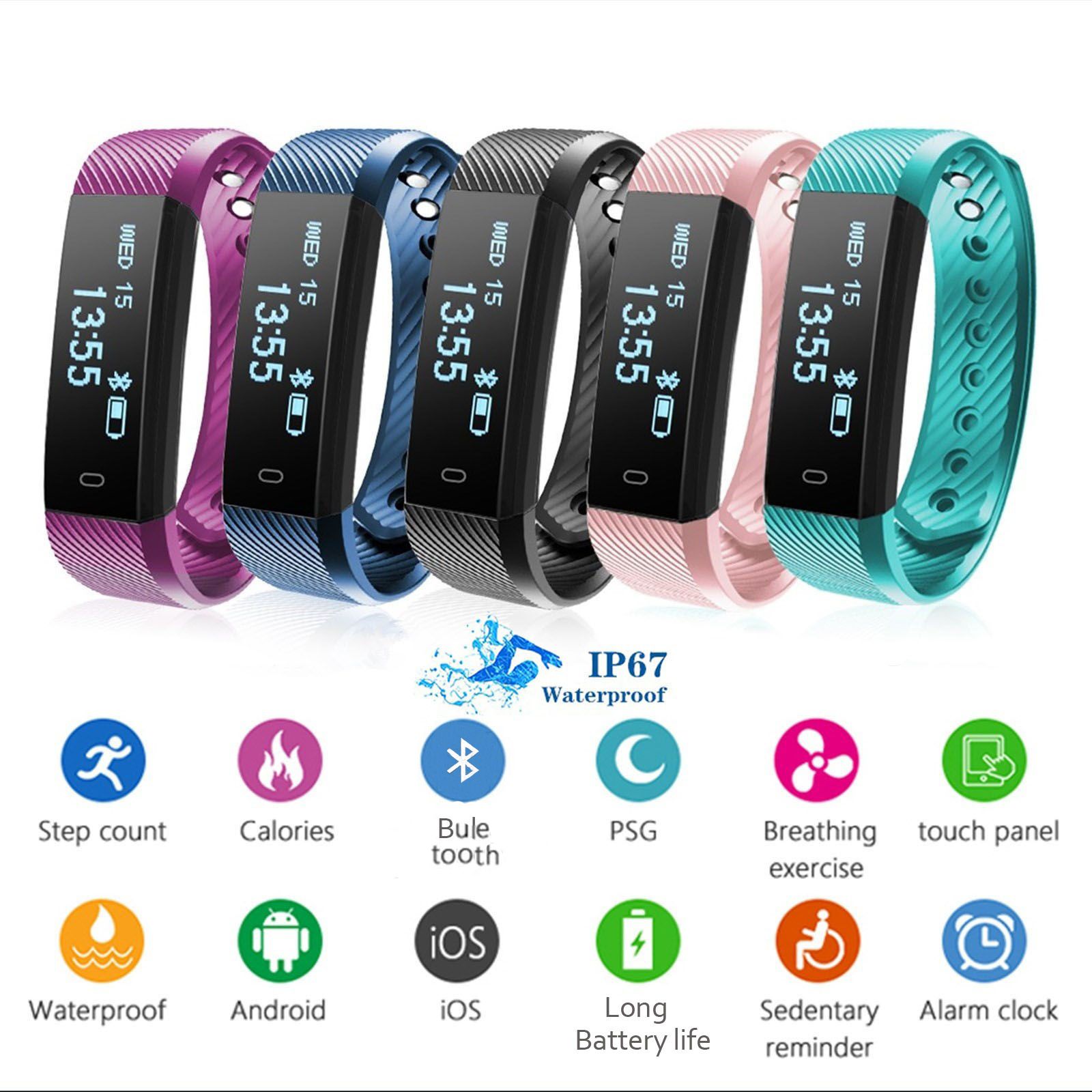 m3c 0.96 inch smart bluetooth bracelet sports smartwatch