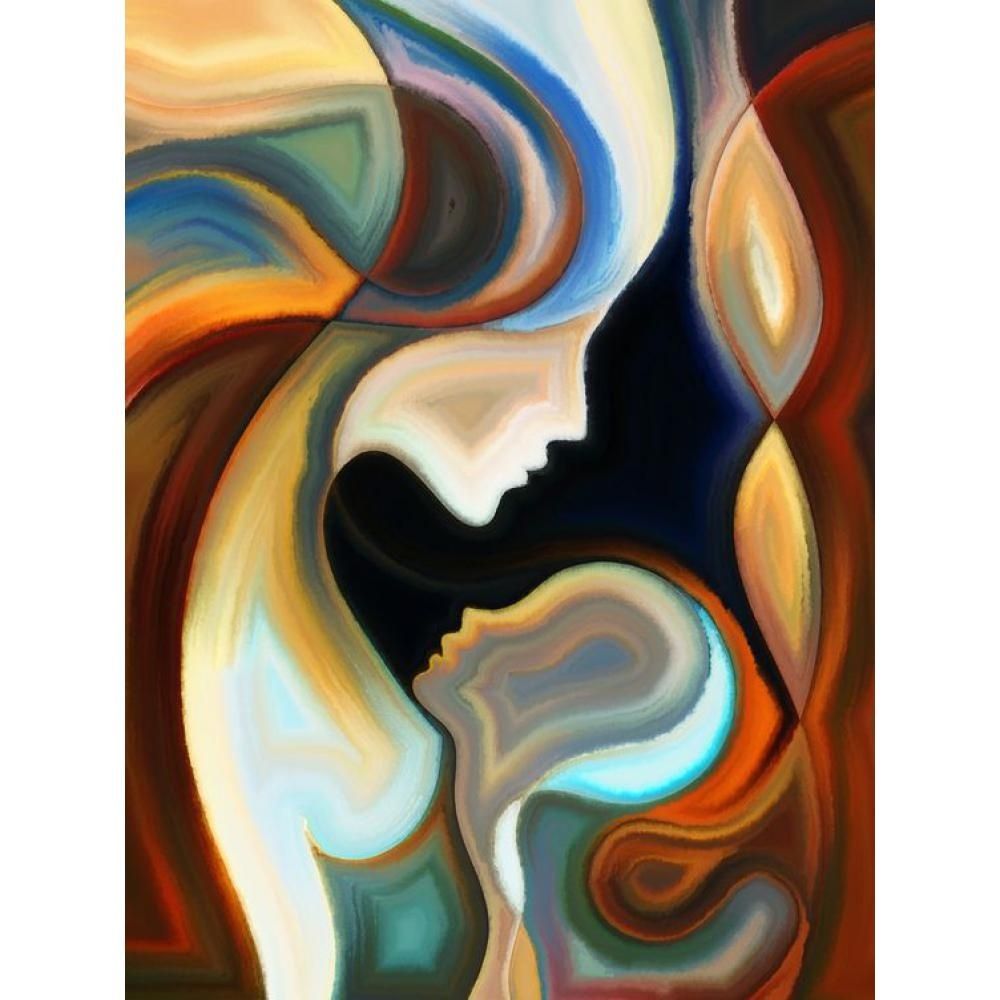 Ongebruikt 2020 Handmade Portrait Oil Paintings Abstract Body With Mom BQ-41