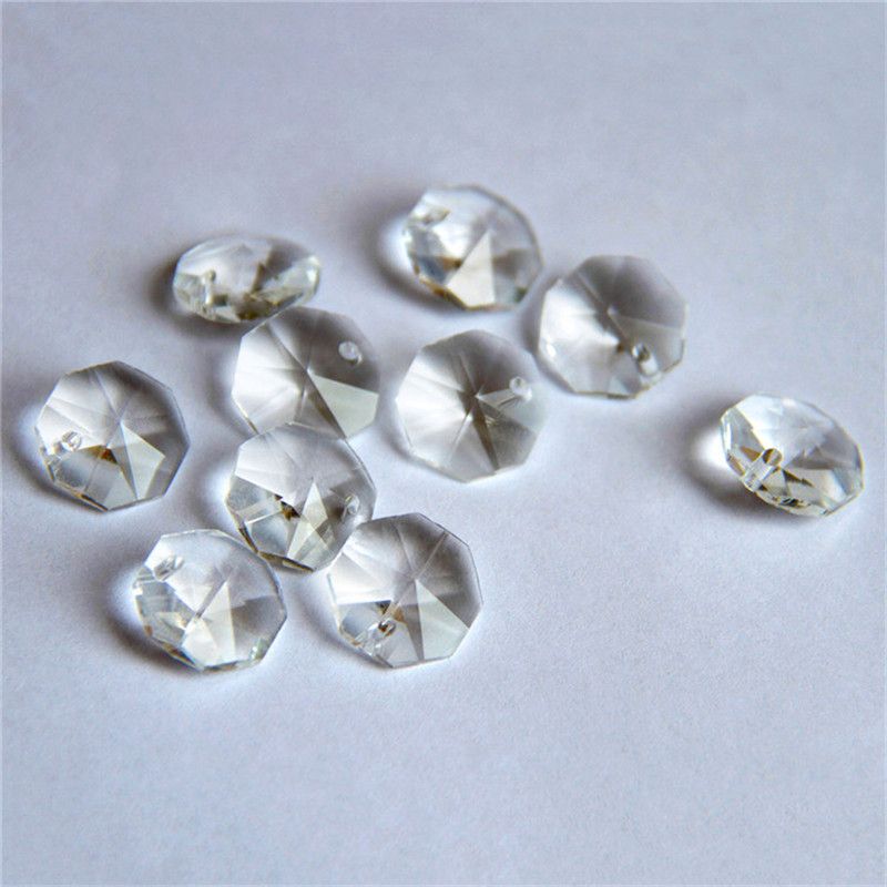 50pcs Yellow Crystal Faceted Octagon Glass Beads Chandelier Lamp Part Decor 14mm 50pcs Yellow Crystal Faceted Octagon Glass Beads Chandelier Lamp Part Decor 14mm