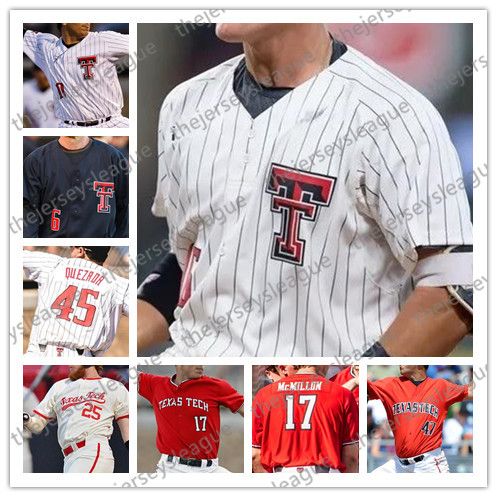 texas tech pinstripe baseball jersey