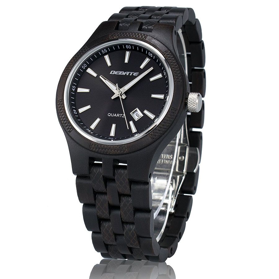 DEBATE W141A Fashion Wood Watches For Men Luminous Hands Date Display  Japanese Quartz Movement Wrist Wear / From Watch_02, $38.34 | DHgate.Com