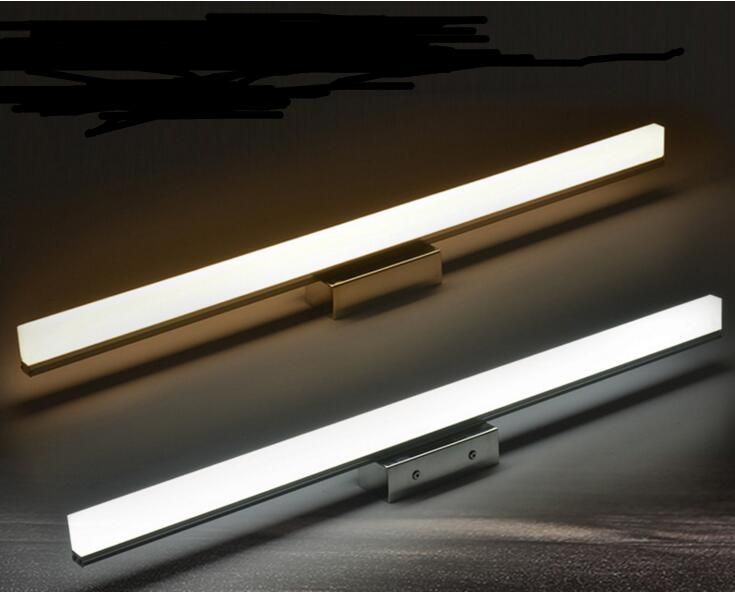 compre led 40 cm 60 cm 80 cm 100 cm 120 cm 8 w 12 w 18 w lampara led de espejo mas larga lampara de pared de acrilico cosmetica iluminacion de bano