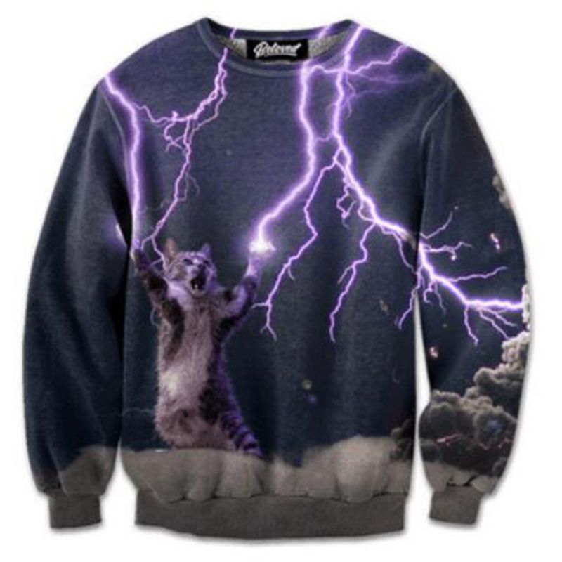 laser cat sweater