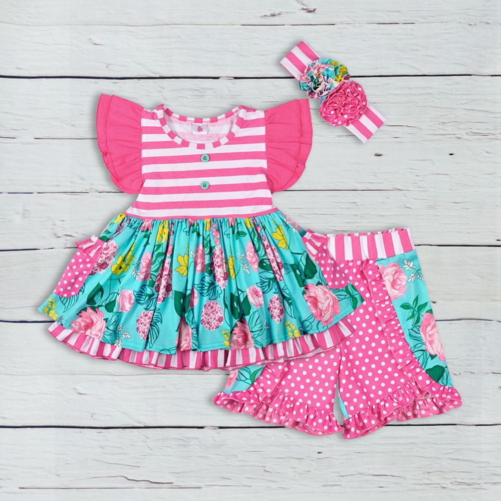 girls ruffle sets