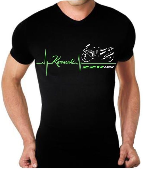 Mens T Shirt Kawasaki Zzr1400 Maglietta Zzr 1400 Tshirt Shirt On