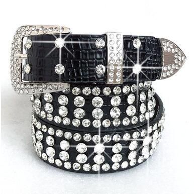 rock revival belt with diamonds