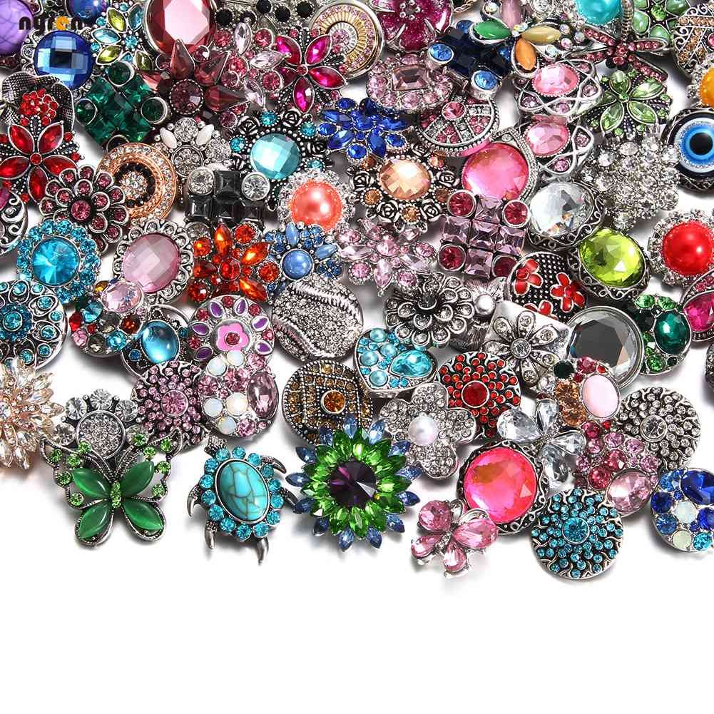 wholesale 50pcs 18mm snaps jewelry diy charms button for bracelet necklace