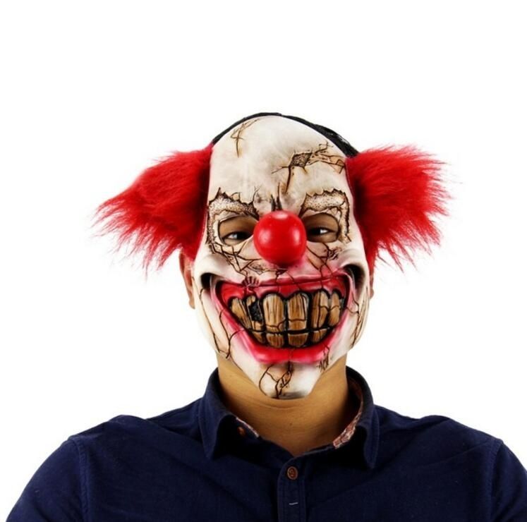 Grosshandel Halloween Scary Grunes Gesicht Clown Maske Weihnachten Latex Maske Kostum Party Cosplay Requisiten Filmrequisiten Von Susunna 13 72 Auf De Dhgate Com Dhgate
