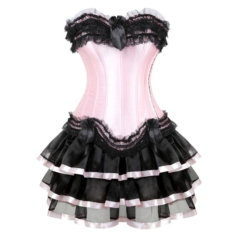 pink corset dress